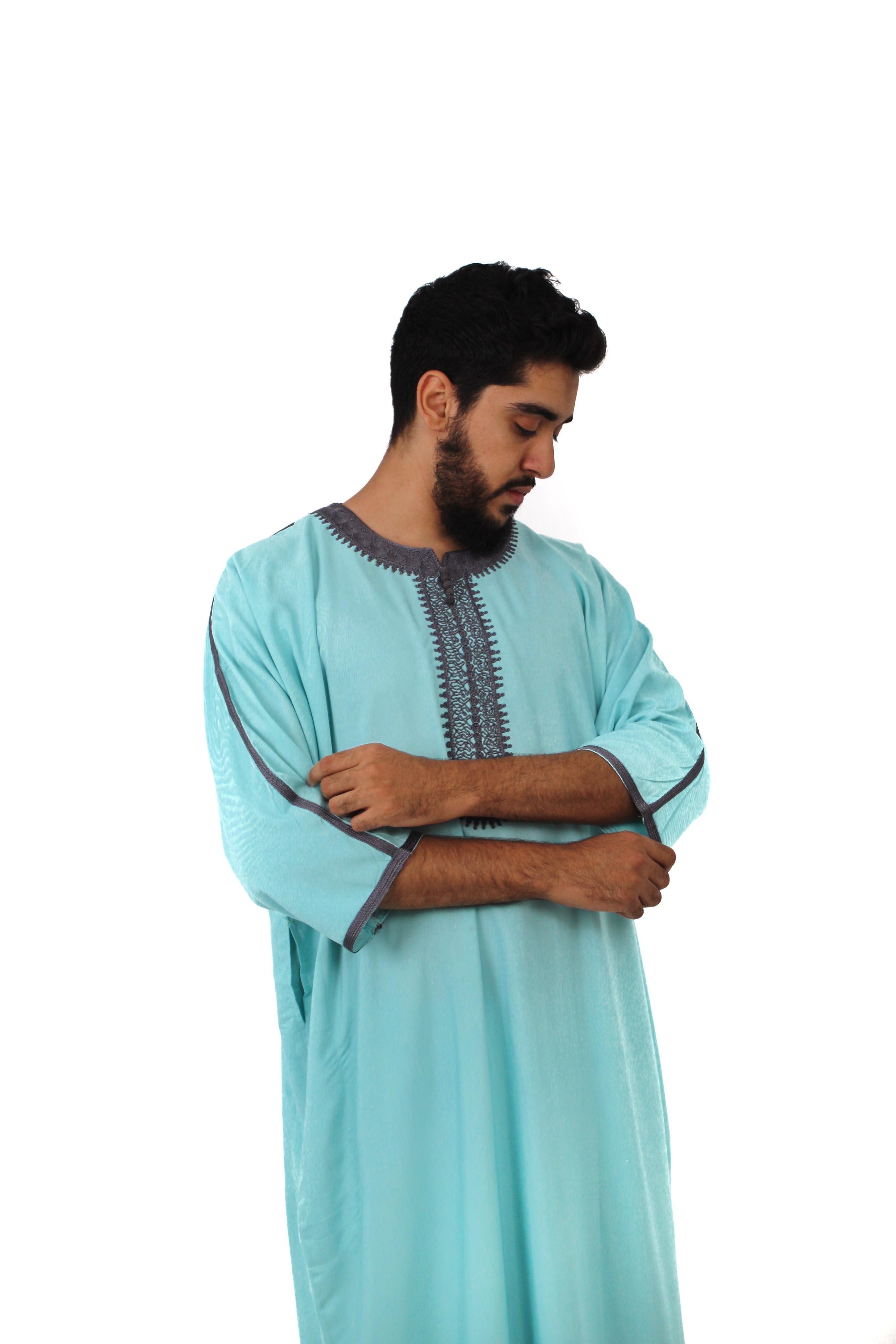 Candora baby blue premium thobe