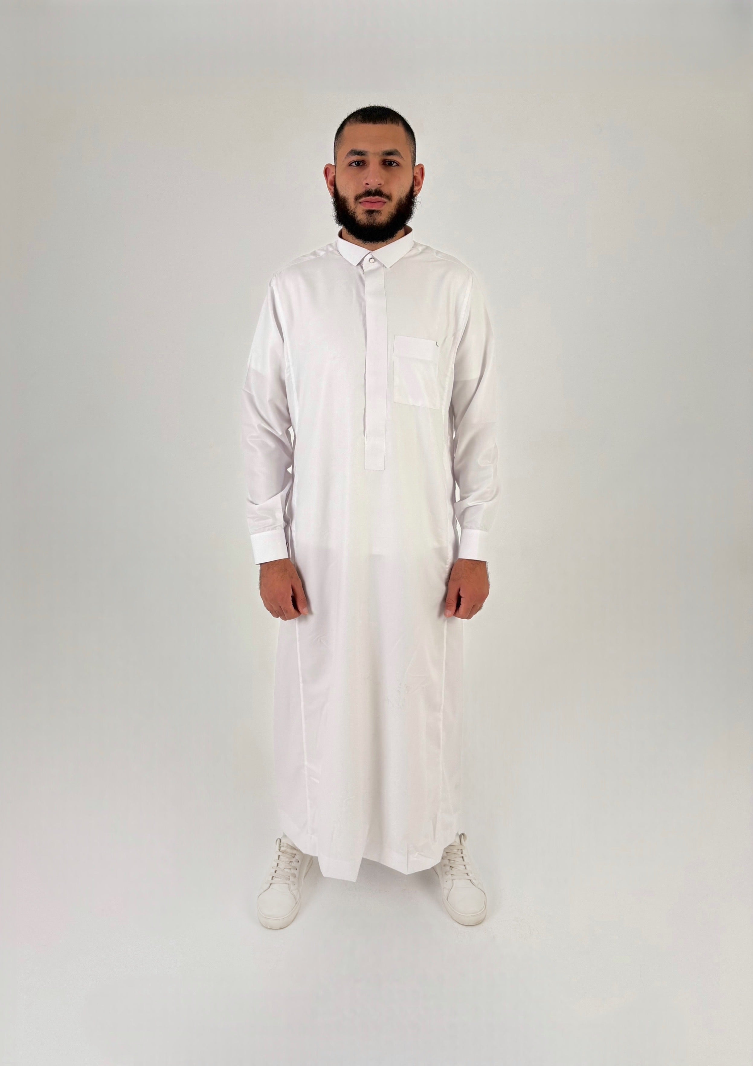 Premium white qatari thobe