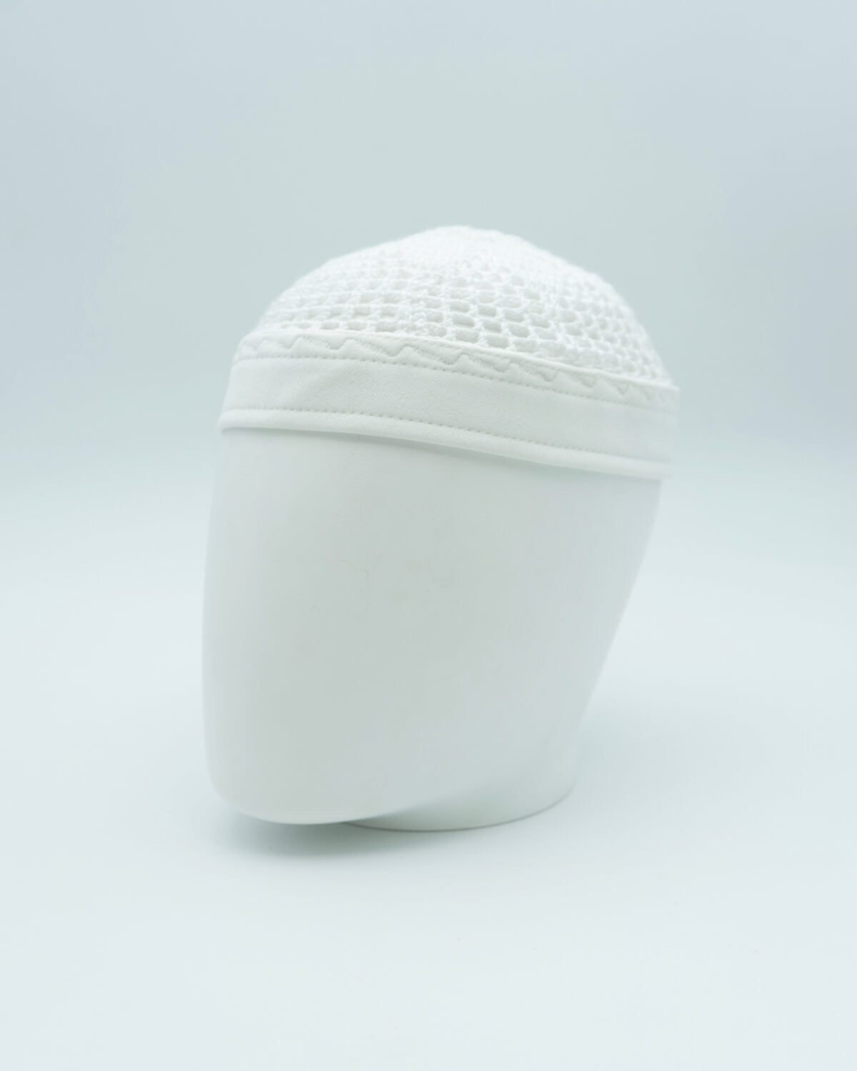 Chachia Egypt with white hand knitted headband