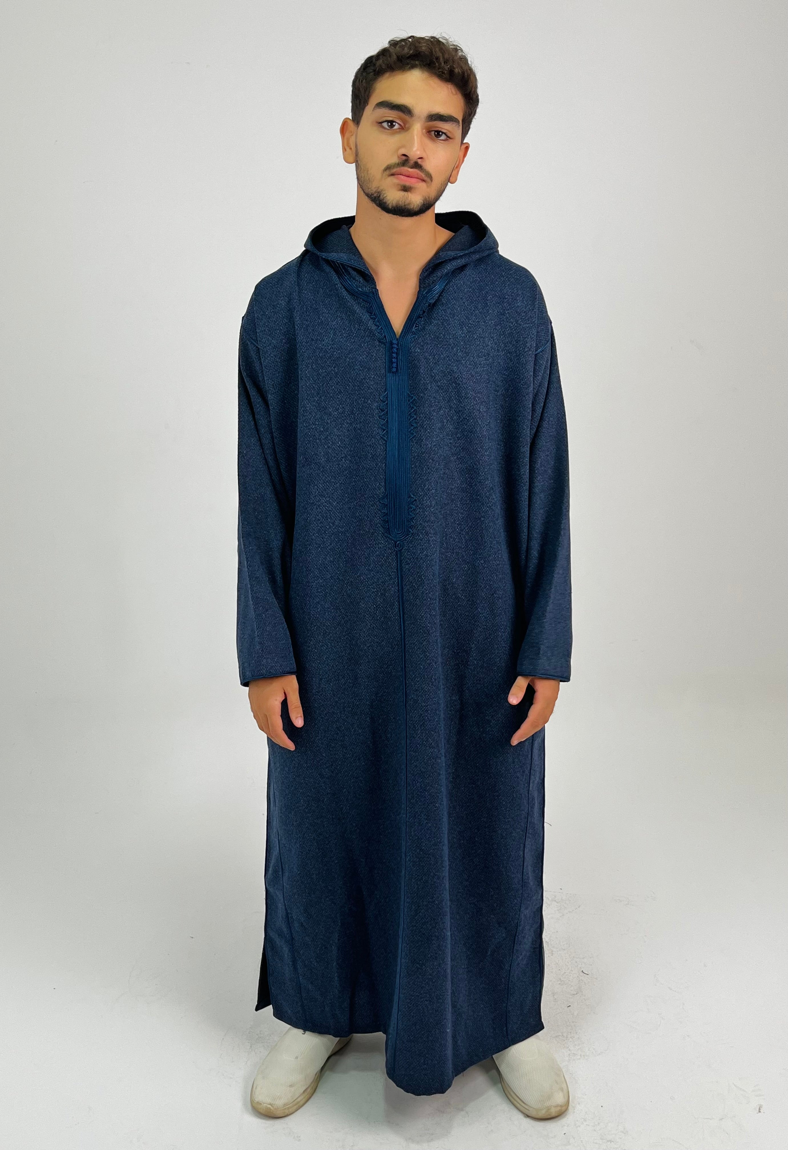 Aseel winter moroccan blue thobe