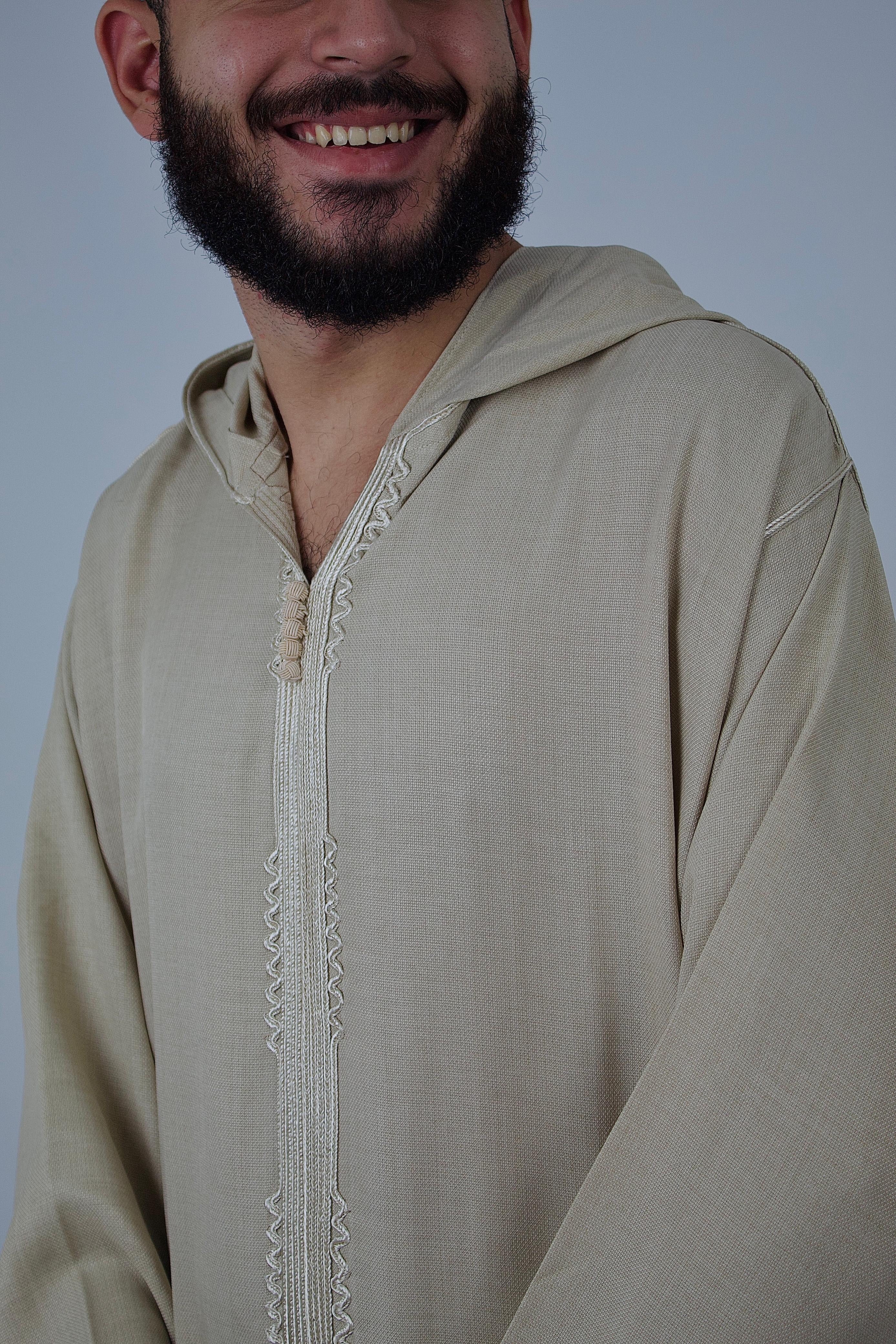 Beige moroccan thobe