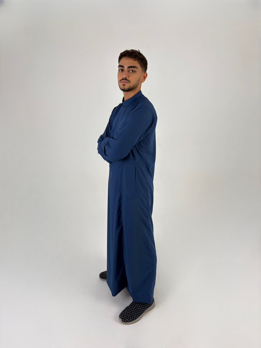 Premium navy qatari thobe