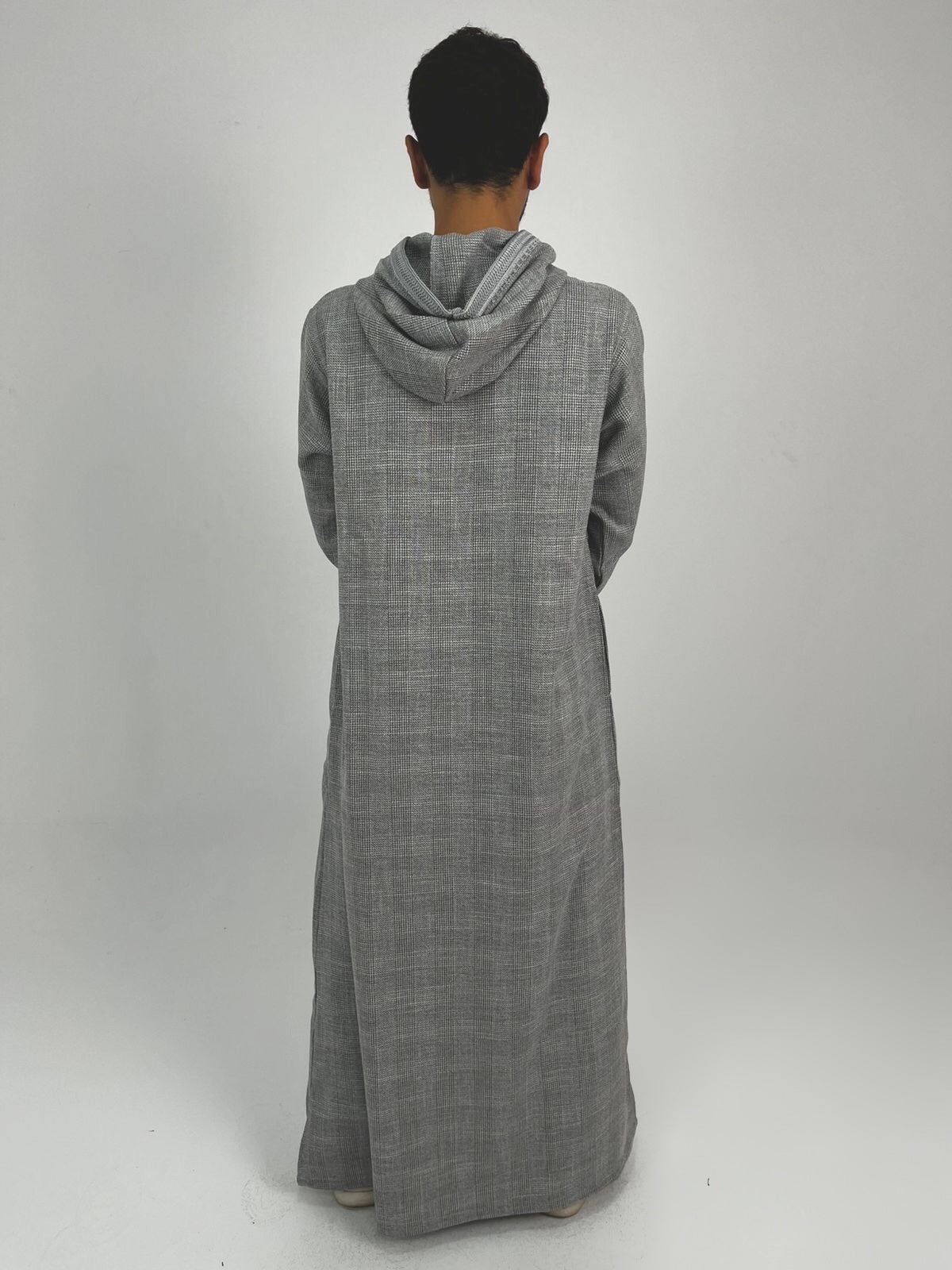 Aseel gray moroccan thobe