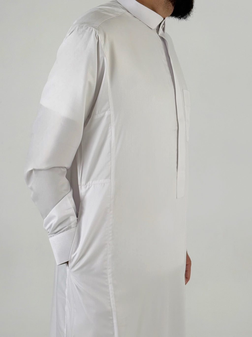 Premium white qatari thobe