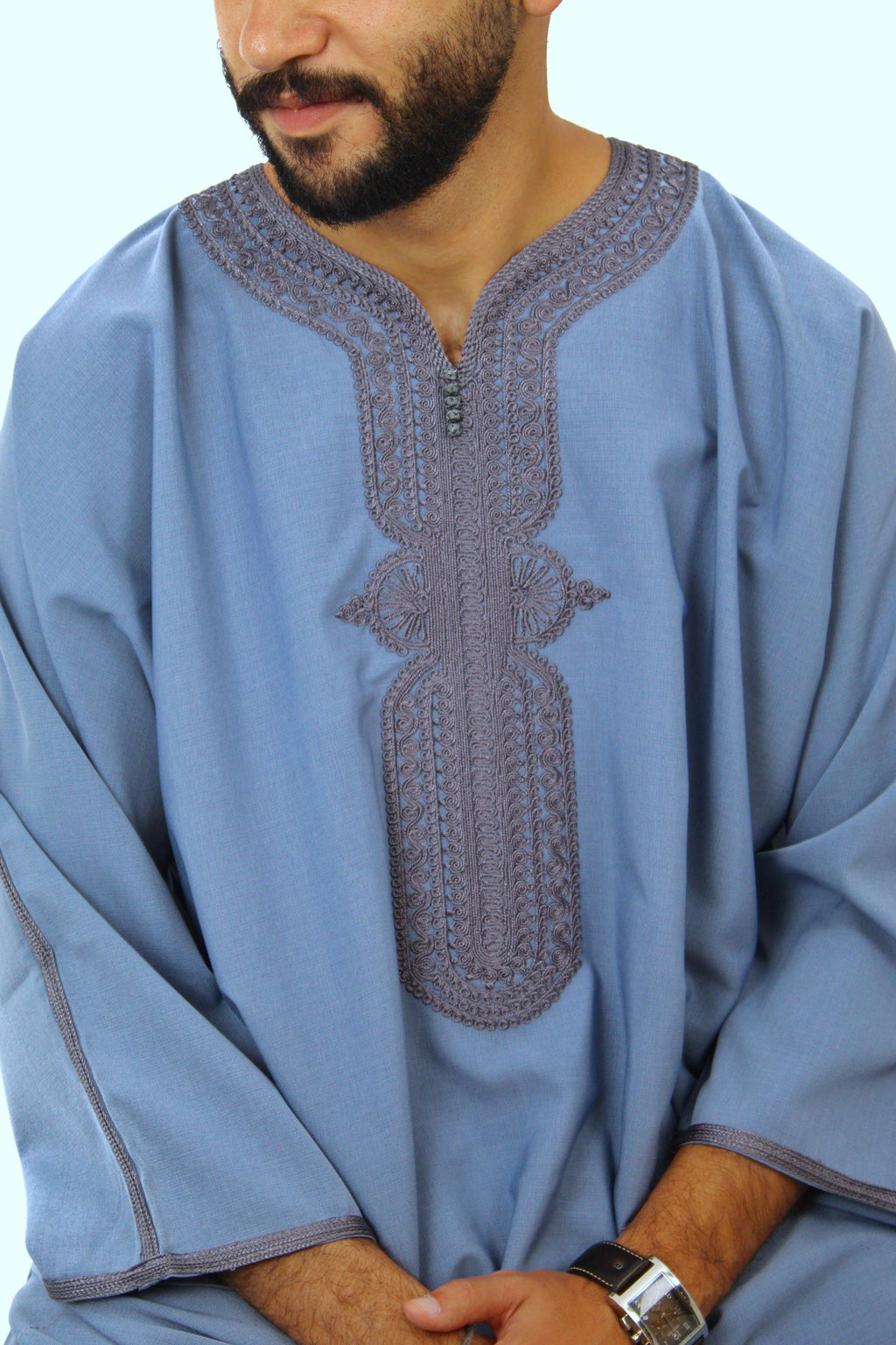 Candora light blue premium thobe