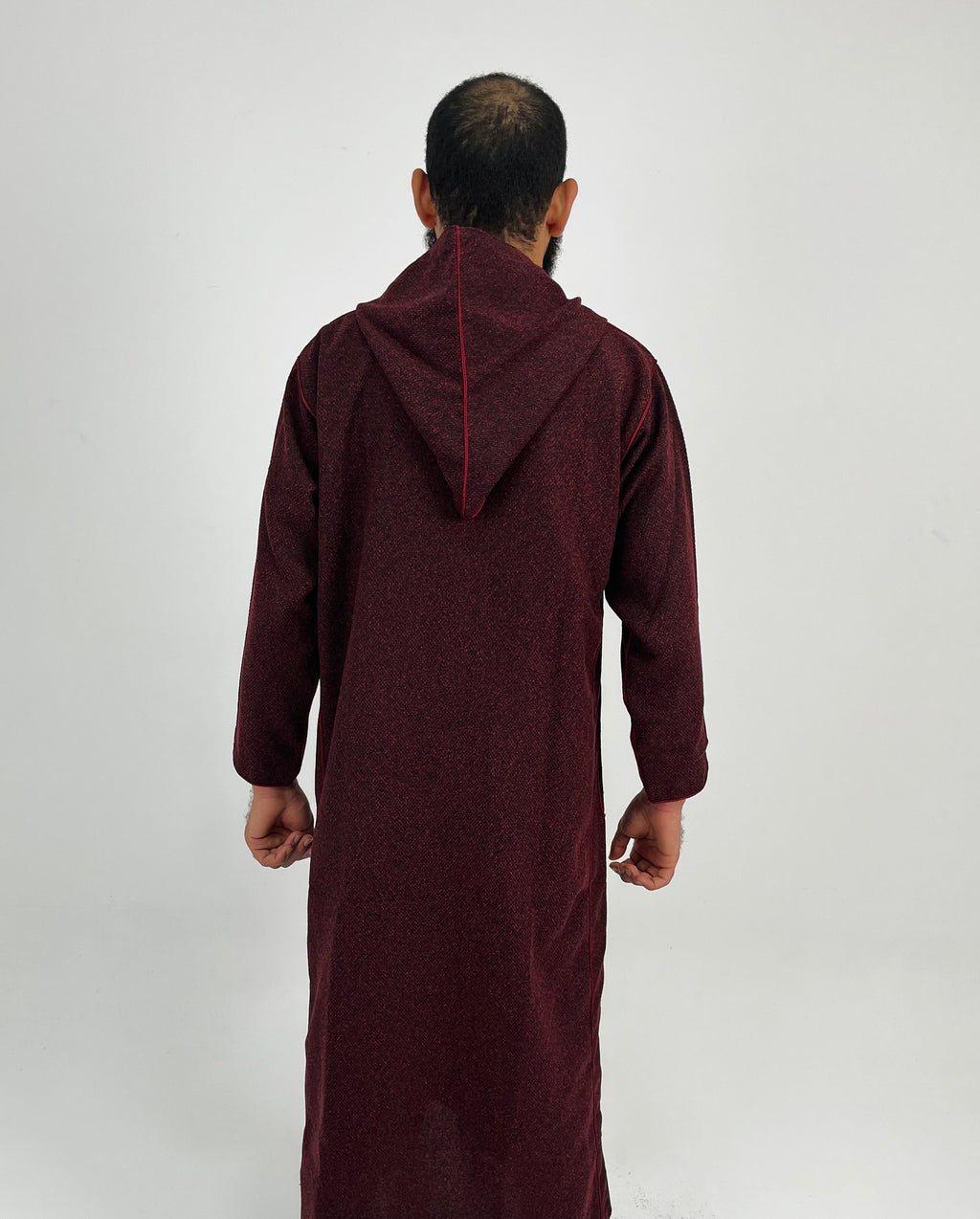 Aseel winter moroccan burgundy thobe