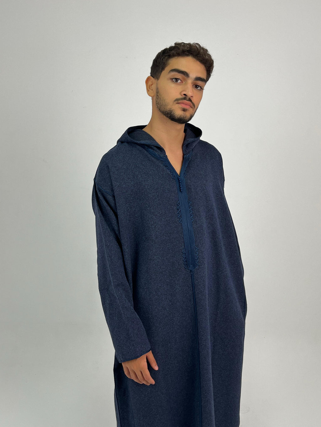Aseel winter moroccan blue thobe