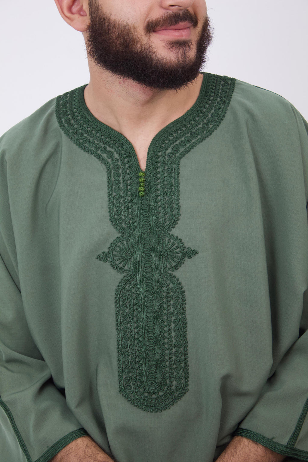 Candora green premium thobe