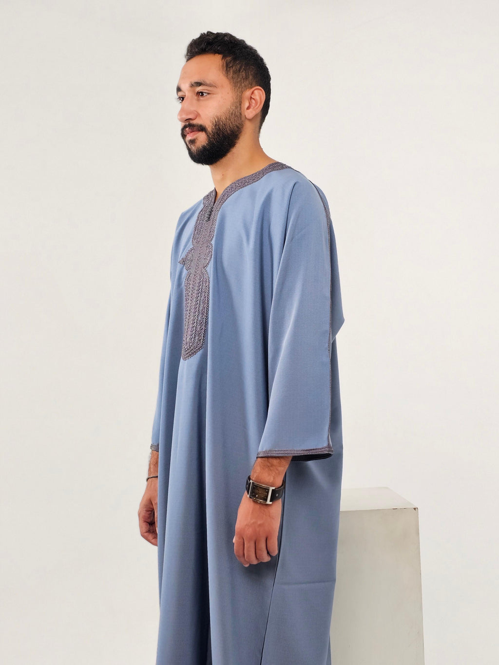 Candora light blue premium thobe