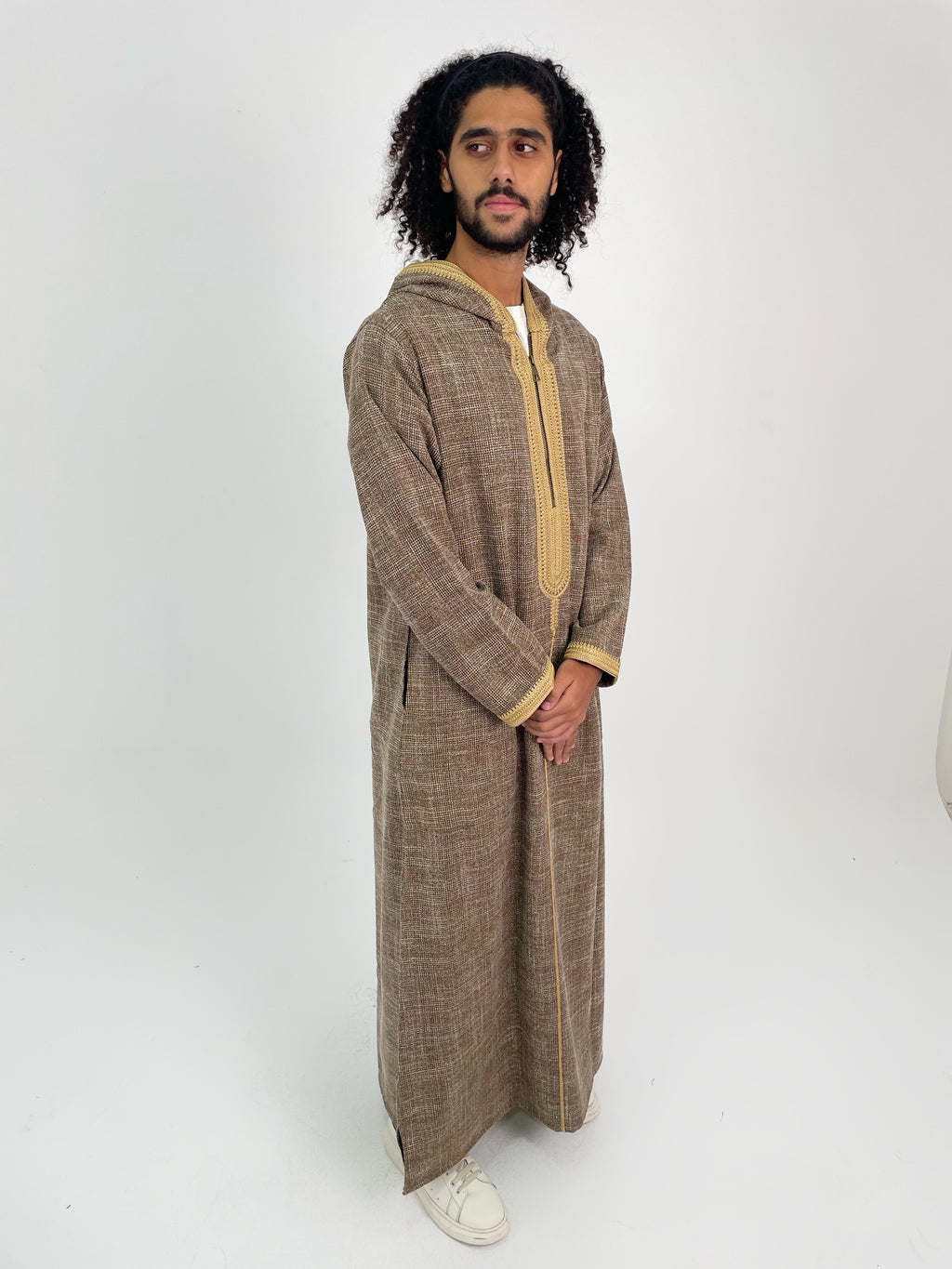 Aseel beige moroccan thobe